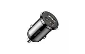 Зарядний пристрій Baseus Grain Pro Car Charger (Dual USB 4.8A ) USB Black (CCALLP-01) - Фото