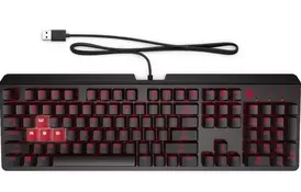 HP Клавіатура OMEN Encoder LED 104key Cherry MX Red USB Black - Фото