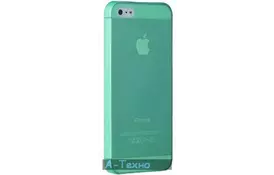 Чехол для моб. телефона OZAKI iPhone 5/5S O!coat 0.3 JELLY/Cyan (OC533CY) - Фото