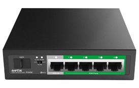 Netis Коммутатор P106GC 4xGE PoE+, 1xGE Uplink, 1xGE SFP, неуправляемый - Фото