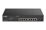 D-Link Коммутатор DGS-1100-10MPV2 8xGE PoE 2xSFP, 130Вт, EasySmart