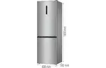 Gorenje Холодильник с нижн. мороз. камерой 185х60х60см, 2 двери, 203(99)л, А++, Total NF, зона св-ти, наруж. диспл, нерж