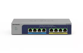 NETGEAR Комутатор MS108UP, 4x2,5GE PoE+, 4x2,5GE PoE++(60Вт/порт), 230Вт, некерований - Фото