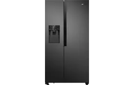 Gorenje Холодильник SBS, 179x68x91см, 2 дв., Х-368л, М-167л, A++, NF Plus, Инвертор, Диспенсер, Дисплей, черный - Фото