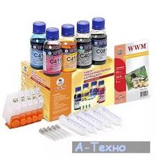 Комплект перезаправляемых картриджей WWM CANON IP3300/4200/5300/MP500/830+ch (RC.CLI-8ARC)