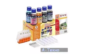 Комплект перезаправляемых картриджей WWM CANON IP3300/4200/5300/MP500/830+ch (RC.CLI-8ARC) - Фото