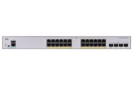Cisco Коммутатор CBS350 Managed 24-port GE, PoE, 4x1G SFP - Фото