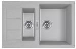 Franke Кухонная мойка Sirius 2.0 S2D 651-78/143.0632.391/две чаши/тектонайт/780х500х200(150)/врезная/серый