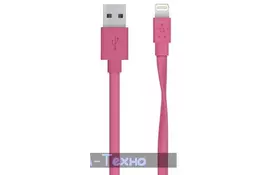 Дата кабель USB 2.0 AM to Lightning 1.2m Belkin (F8J148bt04-PNK) - Фото
