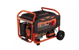 2E Генератор бензиновий 380 В, 50 Гц, 8 кВт, електро стартер, ручка та колеса для транспортування - Фото