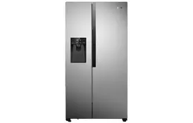 Gorenje Холодильник SBS, 179x68x91см, 2 дв., Х-368л, М-167л, A++, NF Plus, Инвертор, Диспенсер, Дисплей, серый - Фото