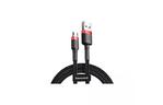 Дата кабеля USB 2.0 AM to Micro 5P 3.0m 2A Red-Black Baseus (CAMKLF-H91)