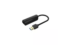 Переходник USB 3.0 to Ethernet RJ45 1000Mb black Vention (CEHBB) - Фото
