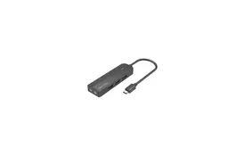Концентратор Vention USB 3.1 Type-C to 3xUSB 3.0+MicroUSB+3.5mm Sound Adapter black (TGQBB) - Фото