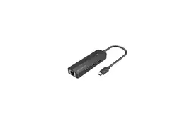 Концентратор Vention USB 3.1 Type-C to 3xUSB 3.0+MicroUSB+RJ45 100M Ethernet black (TGPBB) - Фото