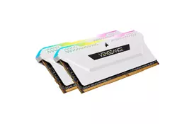 Модуль памяти для компьютера DDR4 16GB (2x8GGB) 3600MHz Vengeance RGB Pro SL Corsair (CMH16GX4M2D3600C18W) - Фото