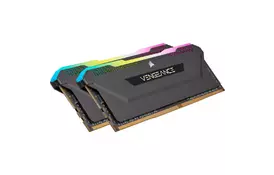 Модуль памяти для компьютера DDR4 32GB (2x16GB) 3600MHz Vengeance RGB PRO SL Black Corsair (CMH32GX4M2D3600C18) - Фото