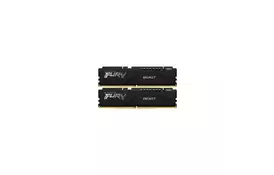 Модуль памяти для компьютера DDR5 64GB (2x32GB) 4800 MHz FURY Beast Black Kingston Fury (ex.HyperX) (KF548C38BBK2-64) - Фото