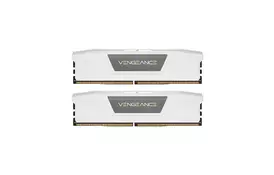 Модуль памяти для компьютера DDR5 32GB (2x16GB) 5200 MHzVengeance White Corsair (CMK32GX5M2B5200C40W) - Фото