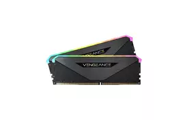 Модуль памяти для компьютера DDR5 64GB (2x32GB) 5600MHz Vengeance RGB Black Corsair (CMH64GX5M2B5600C36) - Фото