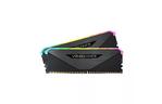 Модуль памяти для компьютера DDR4 16GB (2x8GB) 3600MHz Vengeance RGB Pro RT Black Corsair (CMN16GX4M2Z3600C16)