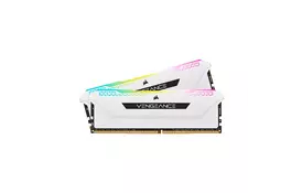 Модуль памяти для компьютера DDR4 32GB (2x16GB) 3600 MHz Vengeance RGB Pro SL White Corsair (CMH32GX4M2D3600C18W) - Фото