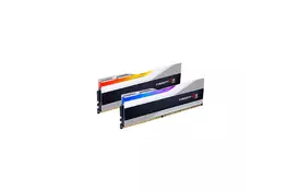 Модуль памяти для компьютера DDR5 32GB (2x16GB) 6600 Trident Z5 RGB Silver G.Skill (F5-6600J3440G16GX2-TZ5RS) - Фото