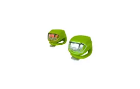 Комплект велофар Good Bike Silicone LED Green (92325Green-IS) - Фото