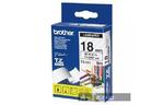 Лента Brother 18mm Laminated clear, Print black (TZE141)