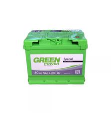 Аккумулятор автомобильный GREEN POWER Standart 60Ah Ев (-/+) (540EN) (22358)