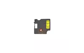Лента для принтера этикеток UKRMARK D-53718P-BK/YE, совместимая с DYMO 53718/S0720980, для серии D1. 24мм х 7м. black on yellow (D-53718P-BK/YE) - Фото