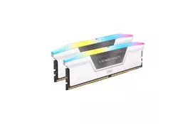 Модуль памяти для компьютера DDR5 32GB (2x16GB) 5200 MHz Vengeance RGB White Corsair (CMH32GX5M2B5200C40W) - Фото
