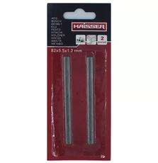 Полотно HAISSER для электрорубанка - 82x5.5x1.2мм, н-р 2шт (34809)