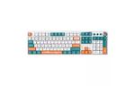 Клавиатура Aula F2088 PRO Plus 9 Orange Keys KRGD Blue USB RU White/Blue (6948391234908)