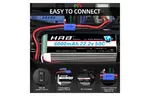 Аккумулятор для дрона HRB_ Lipo 6s 22.2V 6000mAh 50C Battery XT60 Plug (HR-6000MAH-6S-50C-XT60)