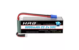 Аккумулятор для дрона HRB_ Lipo 6s 22.2V 6000mAh 50C Battery XT60 Plug (HR-6000MAH-6S-50C-XT60) - Фото