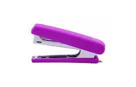 Степлер Buromax RUBBER TOUCH №10,12 листов 107х25х54 мм, фиолетовый (BM.4128-07) - Фото