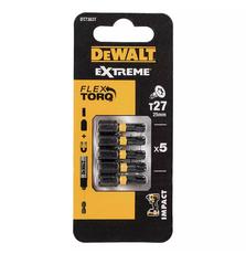 Набор бит DeWALT IMPACT TORSION, ударные, Torx, Т27, L=25 мм, 5 шт (DT7383T)