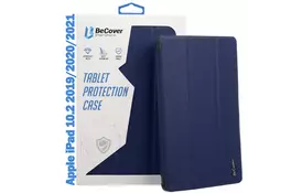 Чехол для планшета BeCover Tri Fold Soft TPU mount Apple iPad 10.2 2019/2020/2021 Deep Blue (708456) - Фото