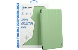 Чехол для планшета BeCover Tri Fold Soft TPU mount Apple Pencil Apple iPad 10.2 2019/2020/2021 Green (708457) - Фото
