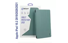 Чехол для планшета BeCover Tri Fold Soft TPU mount Apple Pencil Apple iPad 10.2 2019/2020/2021 Dark Green (706743) - Фото