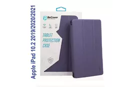Чехол для планшета BeCover Tri Fold Soft TPU mount Apple Pencil Apple iPad 10.2 2019/2020/2021 Purple (706746) - Фото