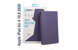 Чехол для планшета BeCover Tri Fold Soft TPU mount Apple Pencil Apple iPad Air 4 10.9 2020/2022 Purple (706751) - Фото