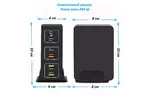 Зарядное устройство для XoKo QC-490 6 ports 120W 3xType-C (QC-490-BK)