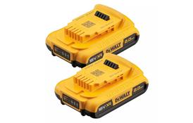 Акумулятор до електроінструменту DeWALT 18 В XR Li-lon 2Ah, 2 шт., 0.8 кг (DCB183D2) - Фото