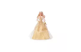 Кукла Barbie коллекционная Праздничная в роскошном золотистом платье (HJX04) - Фото