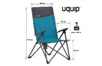 Кресло складное Uquip Becky Blue/Grey (244026)