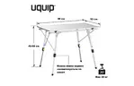 Туристический стол Uquip Variety L Grey (244117)