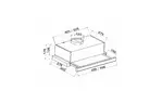 Вытяжка кухонная GRANADO Telde 603-700 black glass (GCH116311)