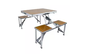 Туристичний стіл Bo-Camp Bamboo Brown/Silver (1404800) - Фото